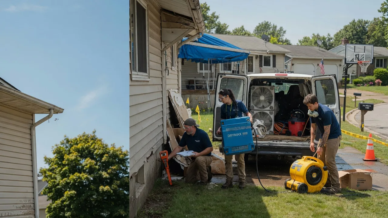Ceiling Leak Cleanup in Lynchburg, OH near me